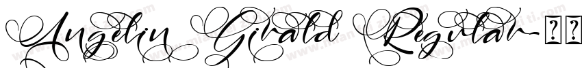 Angelin Girald Regular字体转换